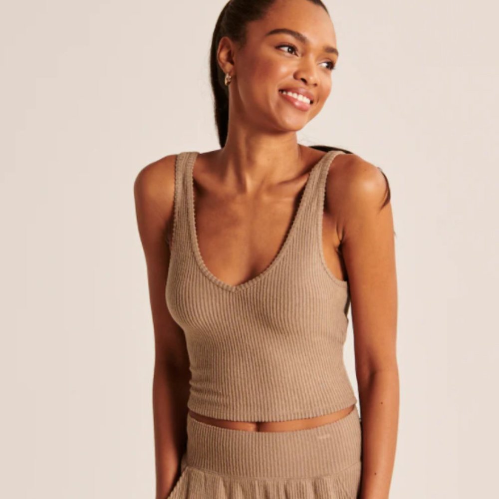 Abercrombie & Fitch Lounge V-neck Tank - Picture 1 of 4